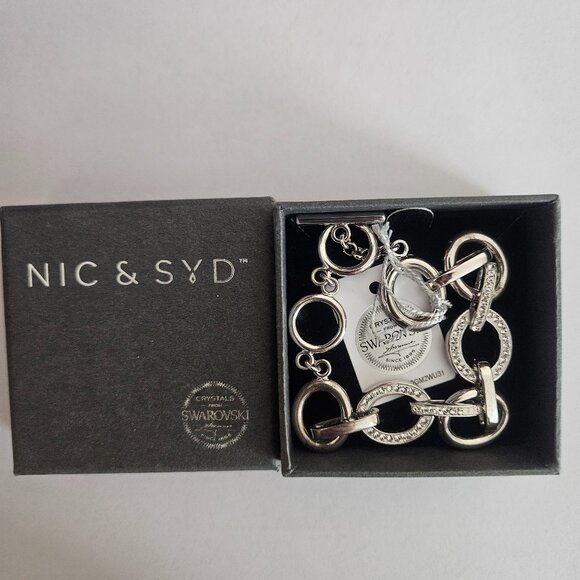 NIB Nic & Syd Roval Bracelet with Swarovski Crystals - Picture 1 of 3